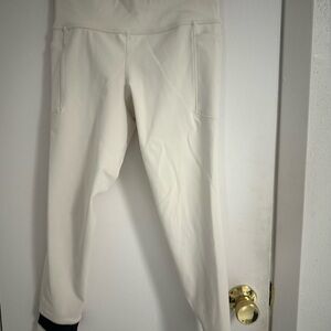 Athleta Cream Leggings